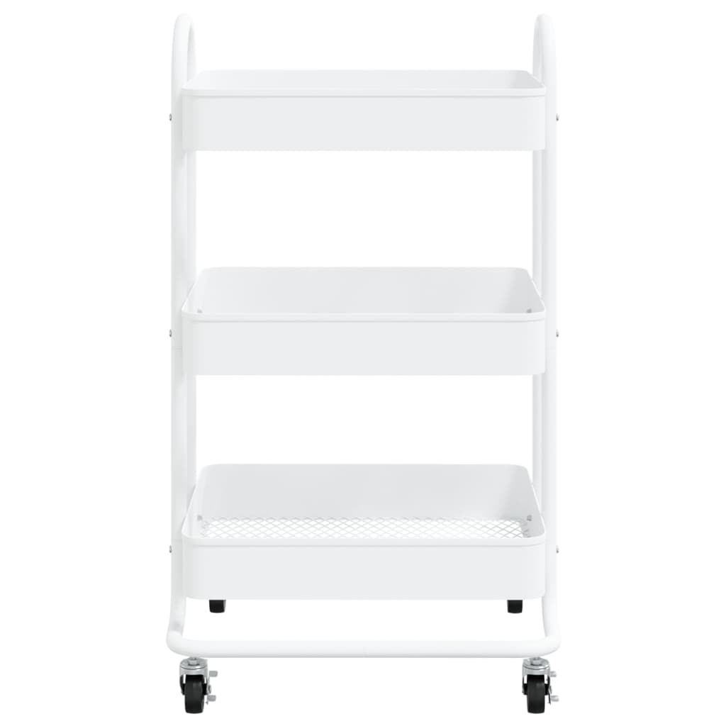 Trolley 3-laags 43x34x79 cm staal