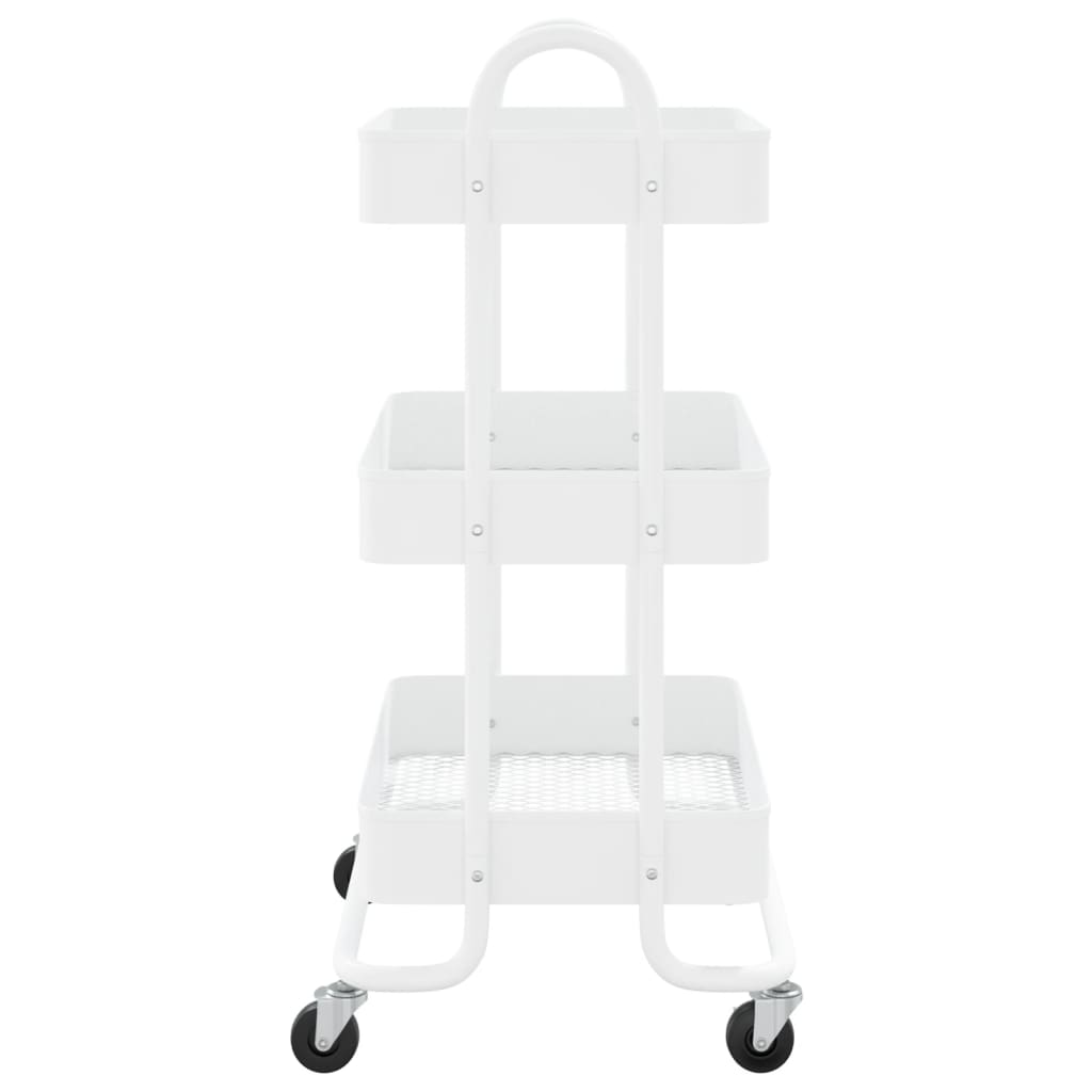 Trolley 3-laags 43x34x79 cm staal