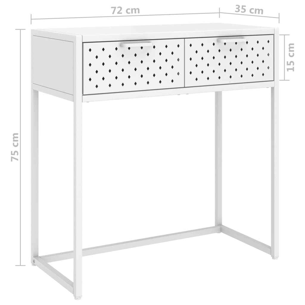 Wandtafel 72x35x75 cm staal