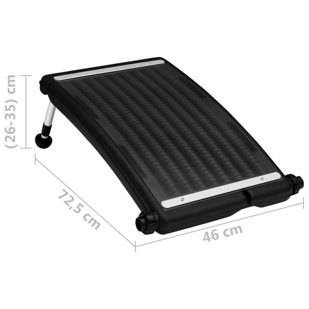 Zwembadverwarmingspaneel solar gebogen 110x65 cm