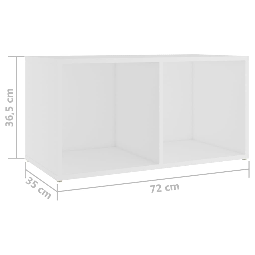 Tv-meubelen 2 st 72x35x36,5 cm bewerkt houtbetongrijs