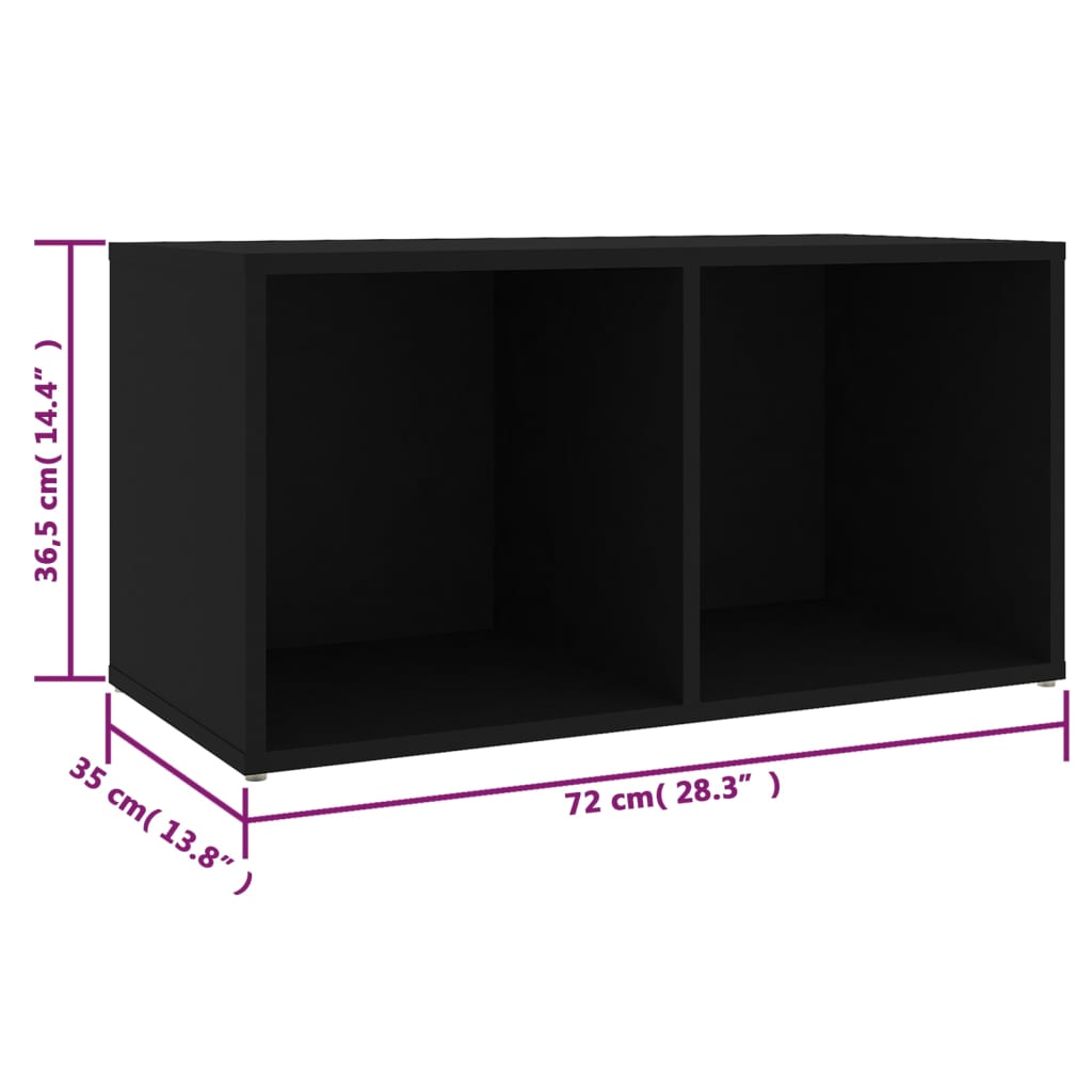 Tv-meubelen 2st 72x35x36,5 cm bewerkt houtwit eikenkleur