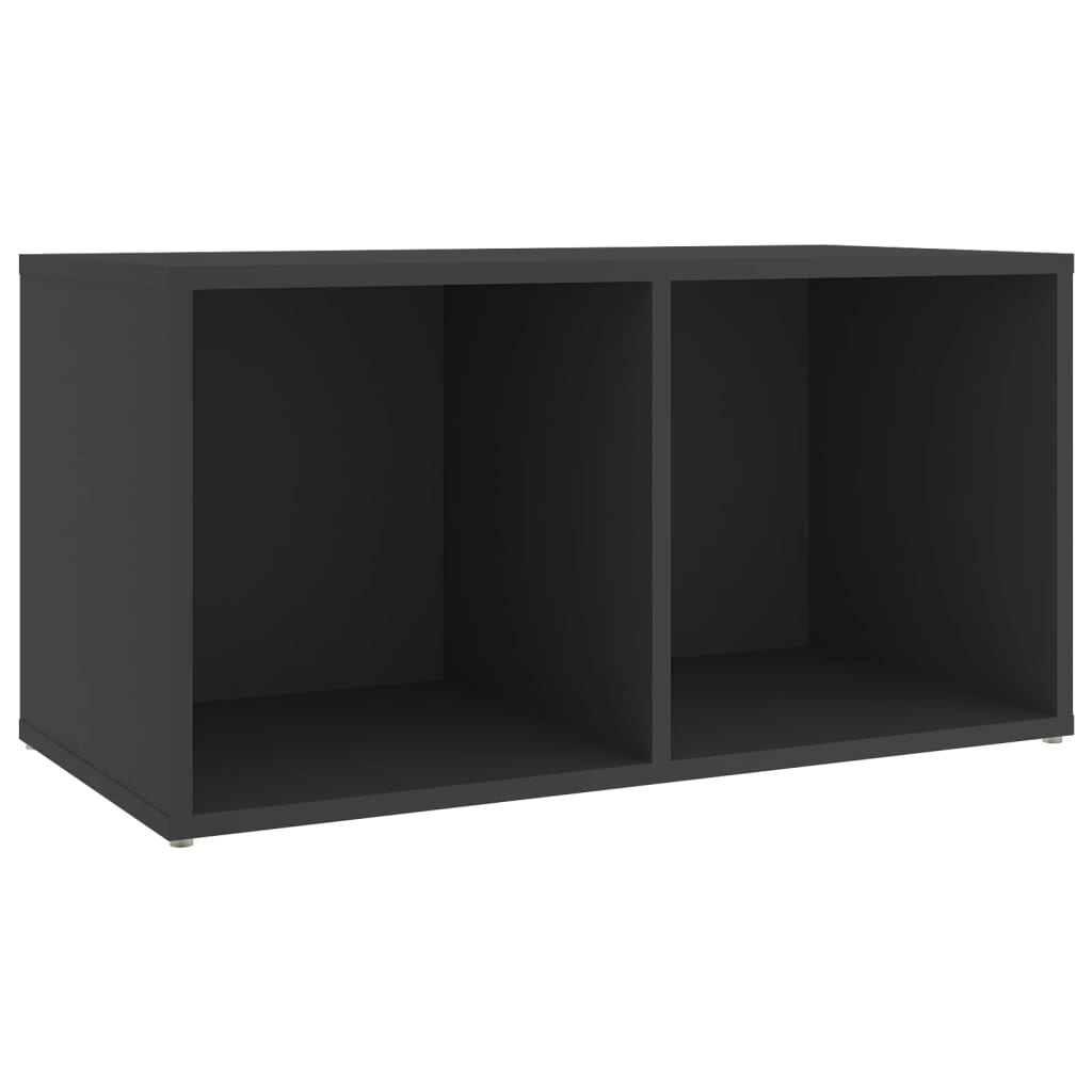 Tv-meubelen 2 st 107x35x37 cm bewerkt hout hoogglans grijs