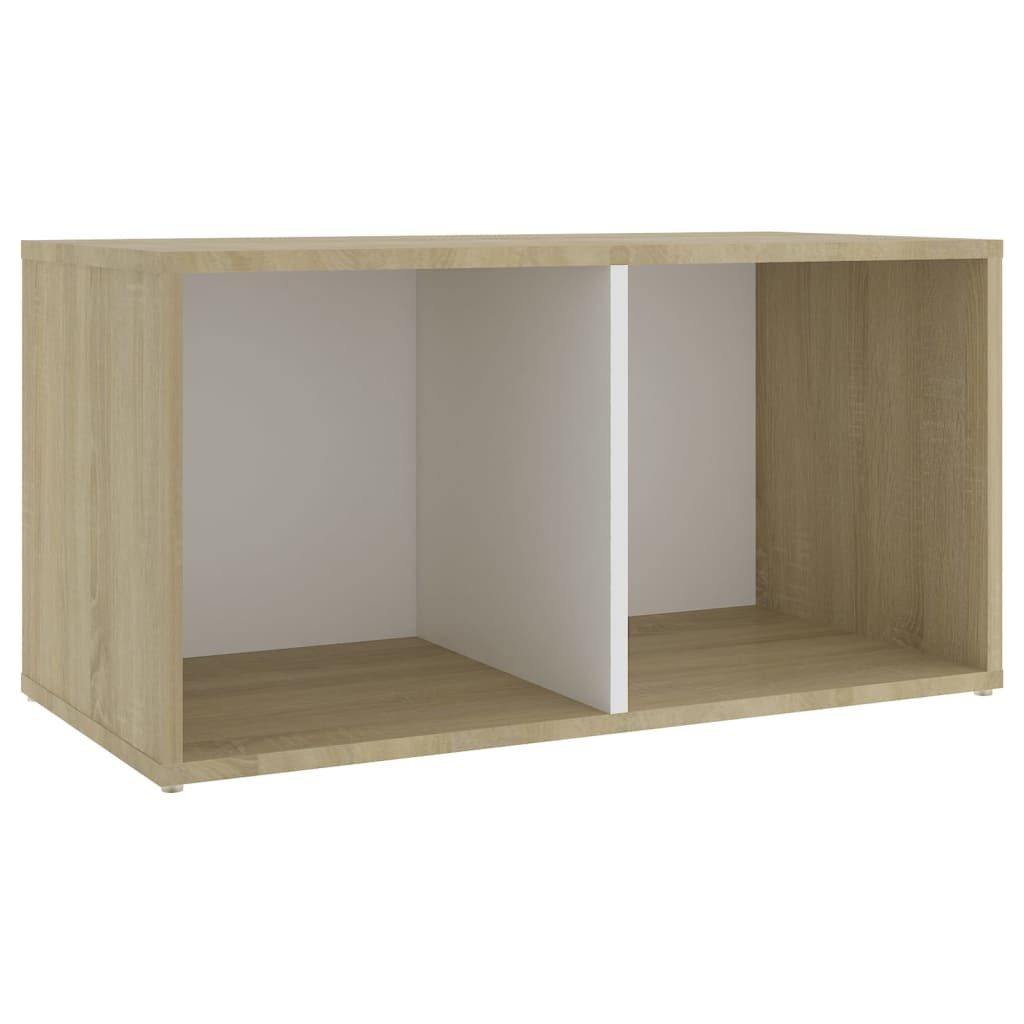 Tv-meubelen 2 st 72x35x36,5 cm bewerkt houtbetongrijs