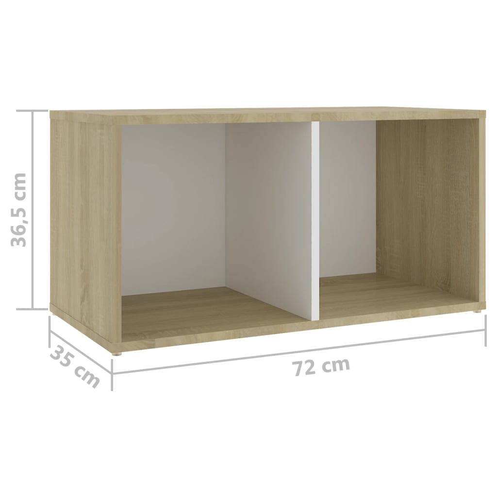 Tv-meubelen 2 st 107x35x37 cm bewerkt houtgrijs