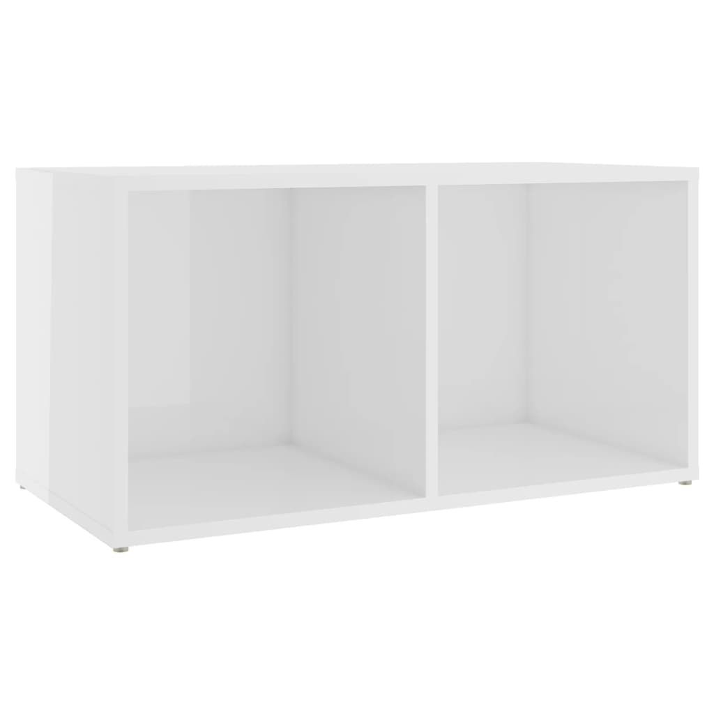 Tv-meubelen 2 st 107x35x37 cm bewerkt hout hoogglans grijs