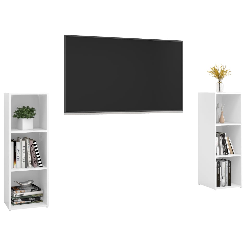 Tv-meubelen 2 st 72x35x36,5 cm bewerkt houtgrijs