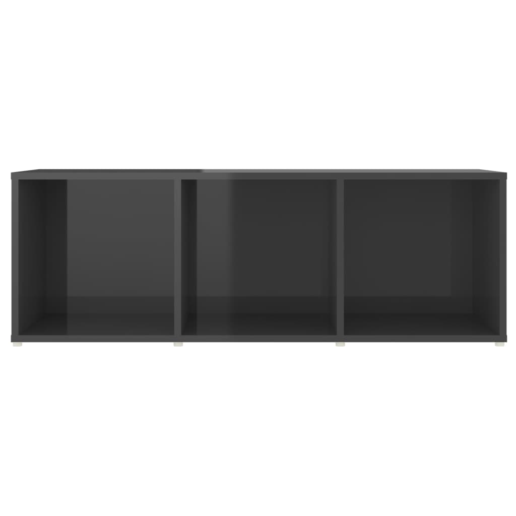 Tv-meubelen 2 st 107x35x37 cm bewerkt hout hoogglans grijs