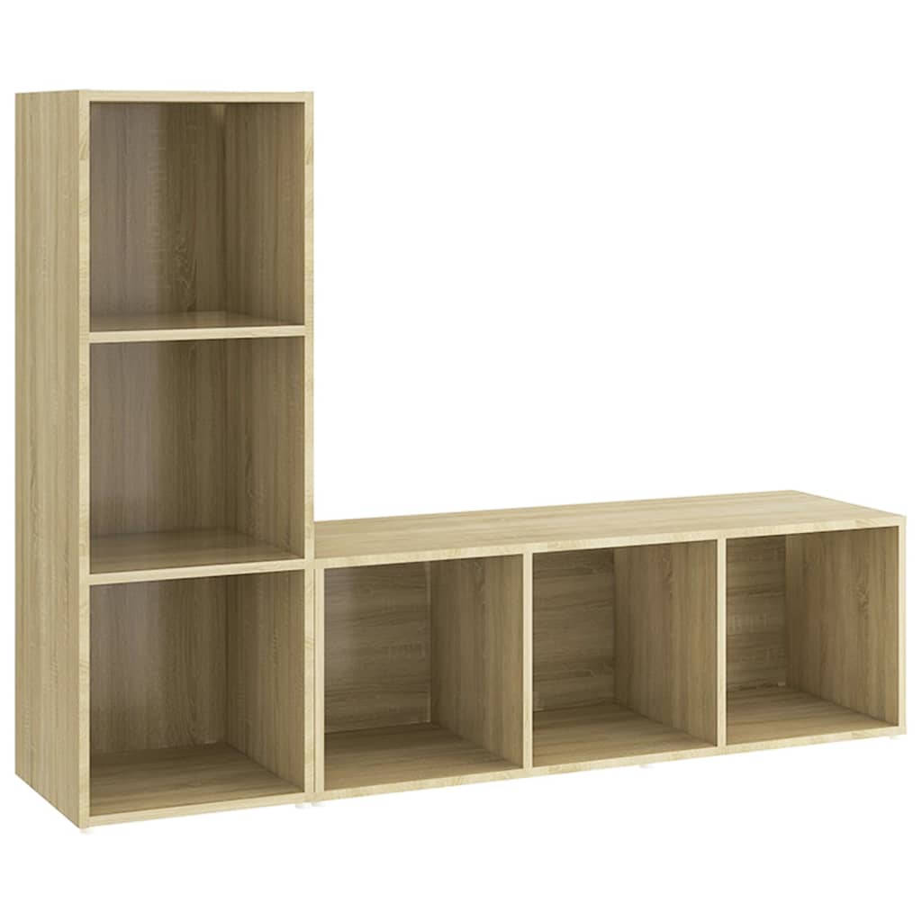 Tv-meubelen 2 st 72x35x36,5 cm bewerkt hout