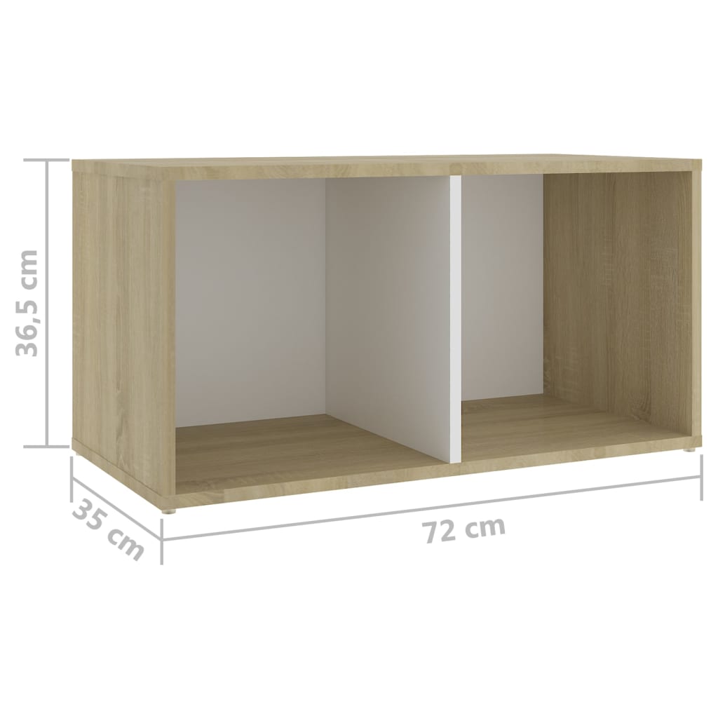 Tv-meubelen 2 st 72x35x36,5 cm bewerkt hout