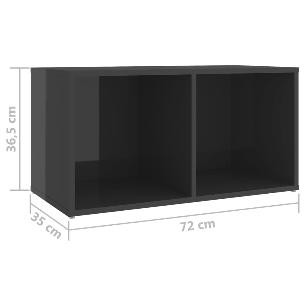 Tv-meubelen 2 st 72x35x36,5 cm bewerkt hout