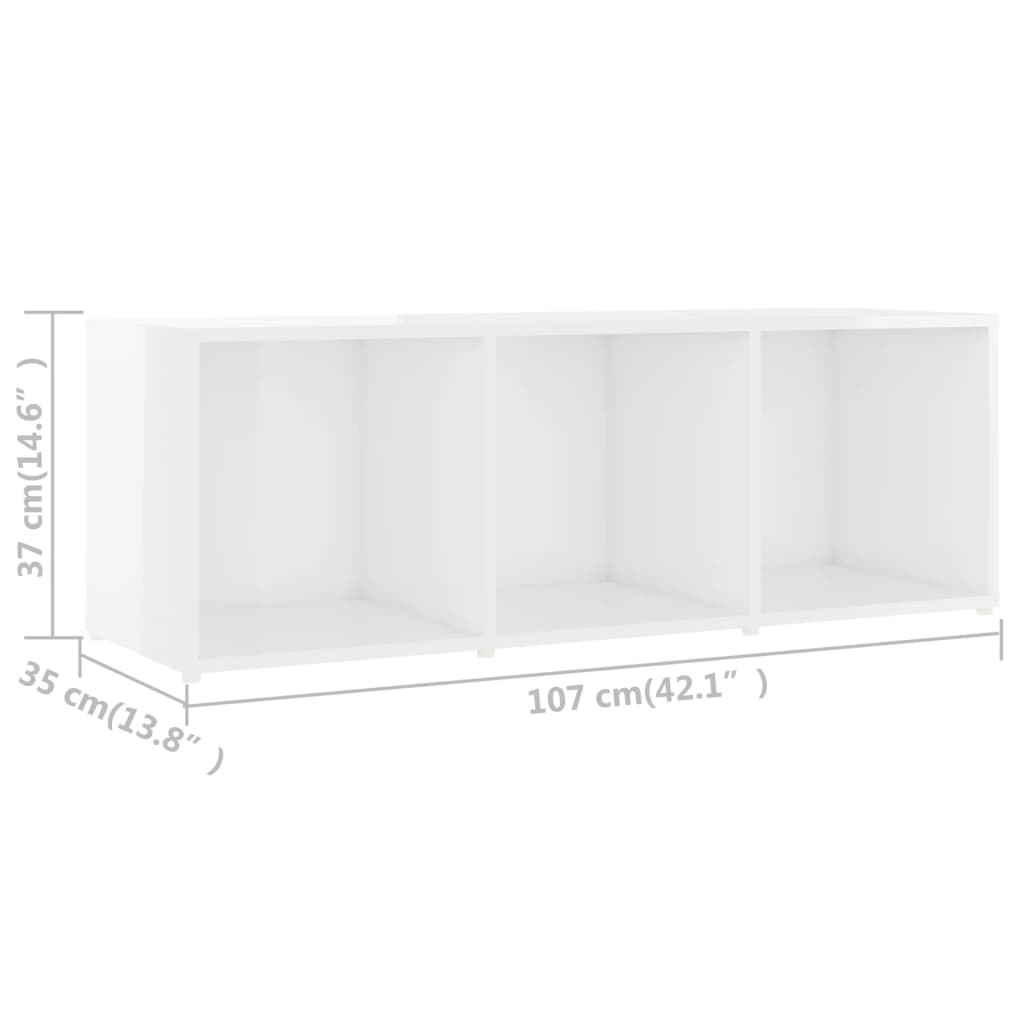 Tv-meubelen 3 st 107x35x37 cm bewerkt hout hoogglans grijs