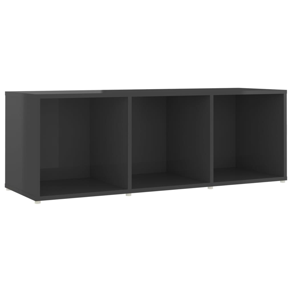 Tv-meubelen 3 st 107x35x37 cm bewerkt hout hoogglans grijs