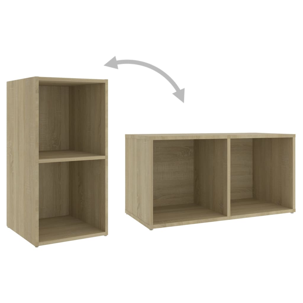 Tv-meubelen 4 st 72x35x36,5 cm bewerkt hout hoogglans wit