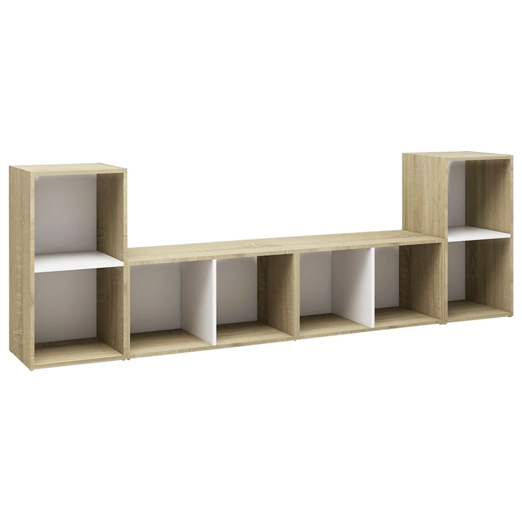 Tv-meubelen 4 st 72x35x36,5 cm bewerkt hout