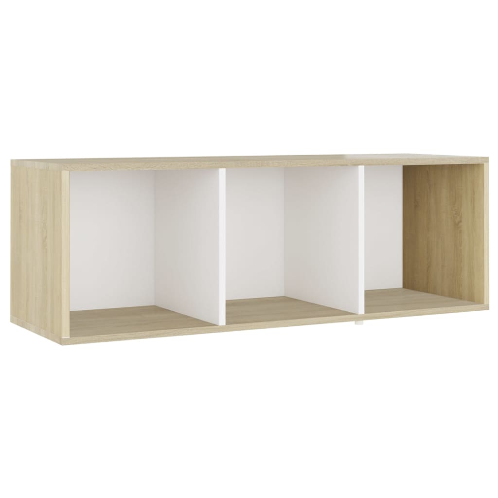 Tv-meubelen 3st 107x35x37 cm bewerkt hout wit sonoma eikenkleur