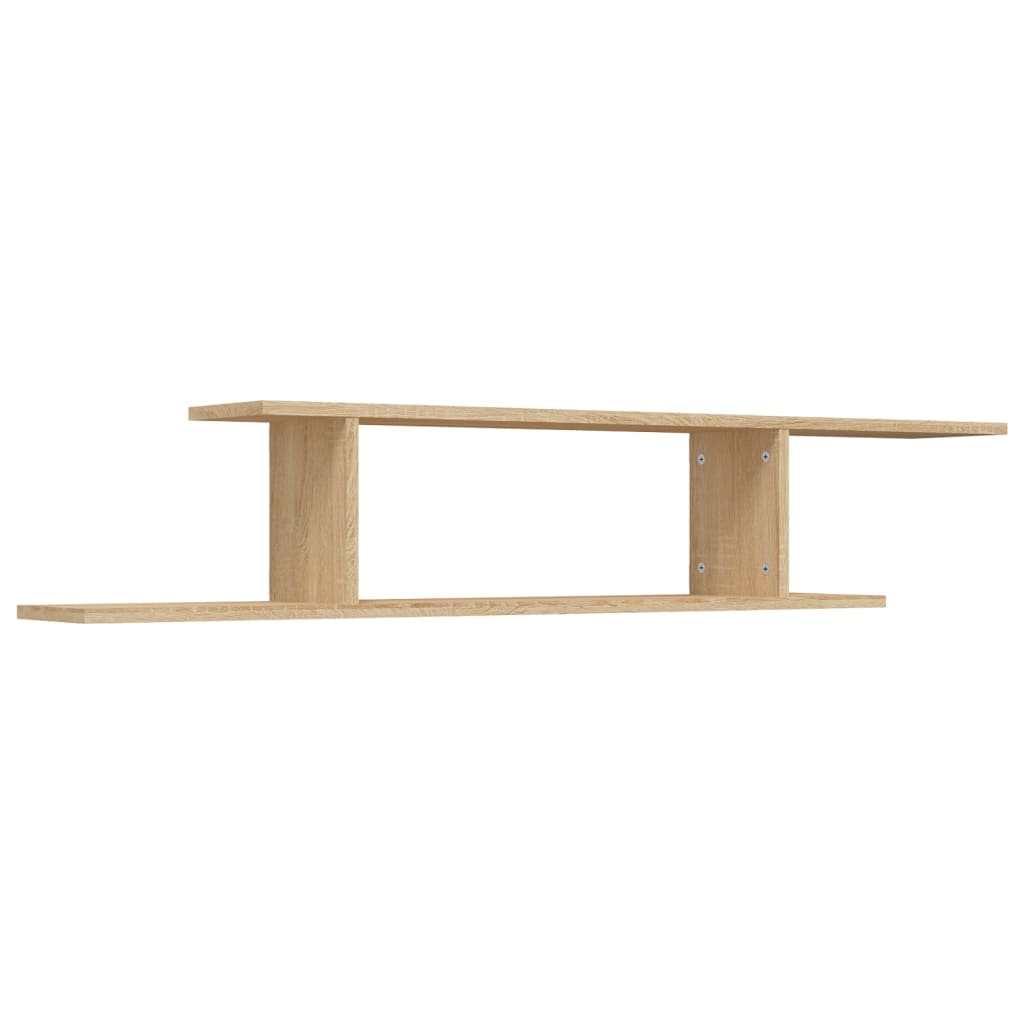 Tv-wandschap 125x18x23 cm bewerkt hout artisanaal eikenkleurig