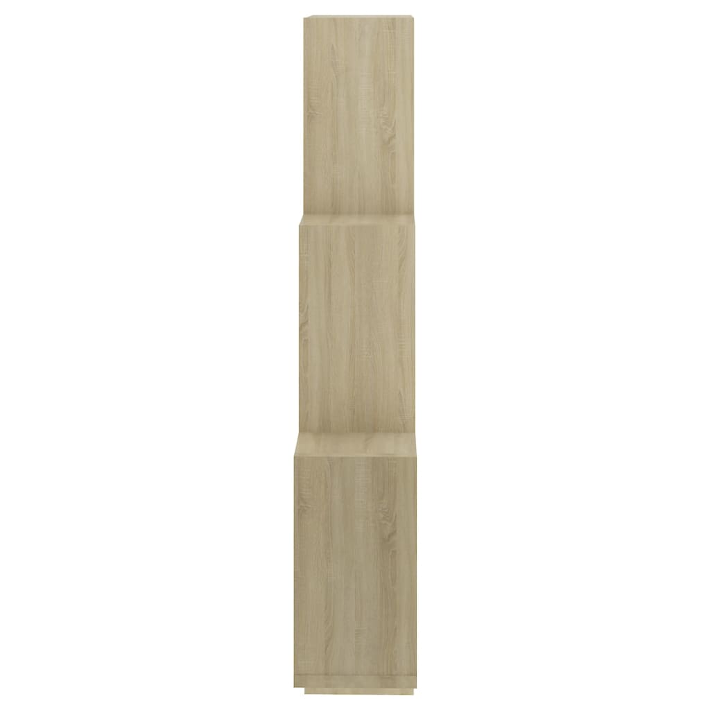 Wandschap kubus 78x15x93 cm bewerkt hout