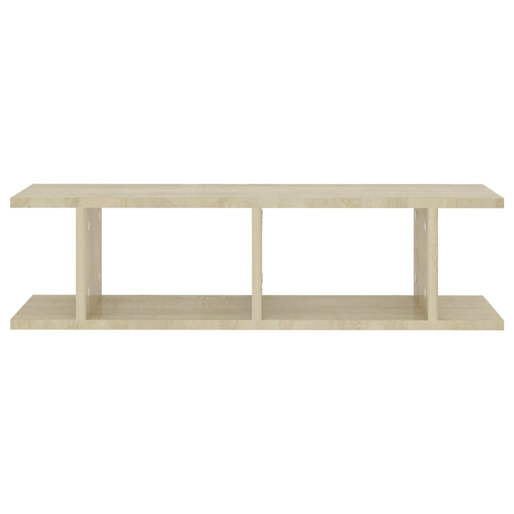 Wandschappen 2 st 75x18x20cm bewerkt hout artisanaal eikenkleur