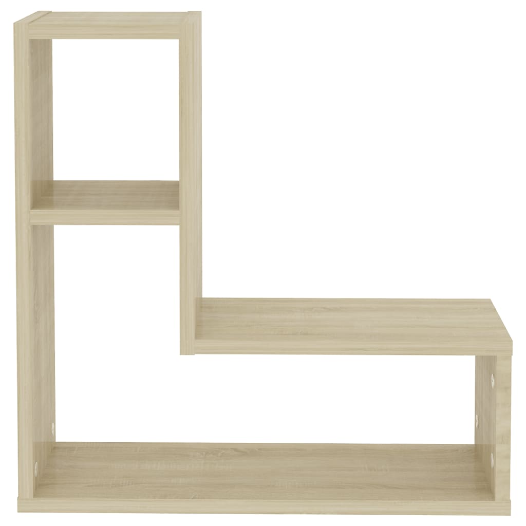 Wandschappen kubus 2 st 50x15x50 cm hout artisanaal eiken