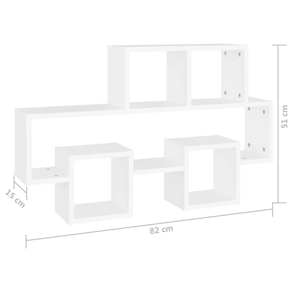 Wandschap auto-vormig 82x15x51 cm bewerkt hout