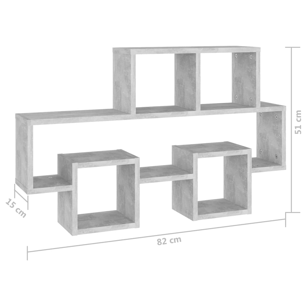 Wandschap auto-vormig 82x15x51 cm bewerkt hout