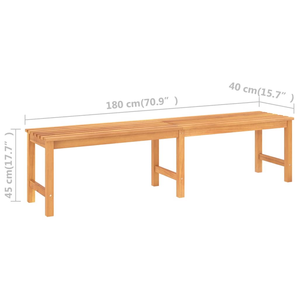 Tuinbank 150 cm massief teakhout