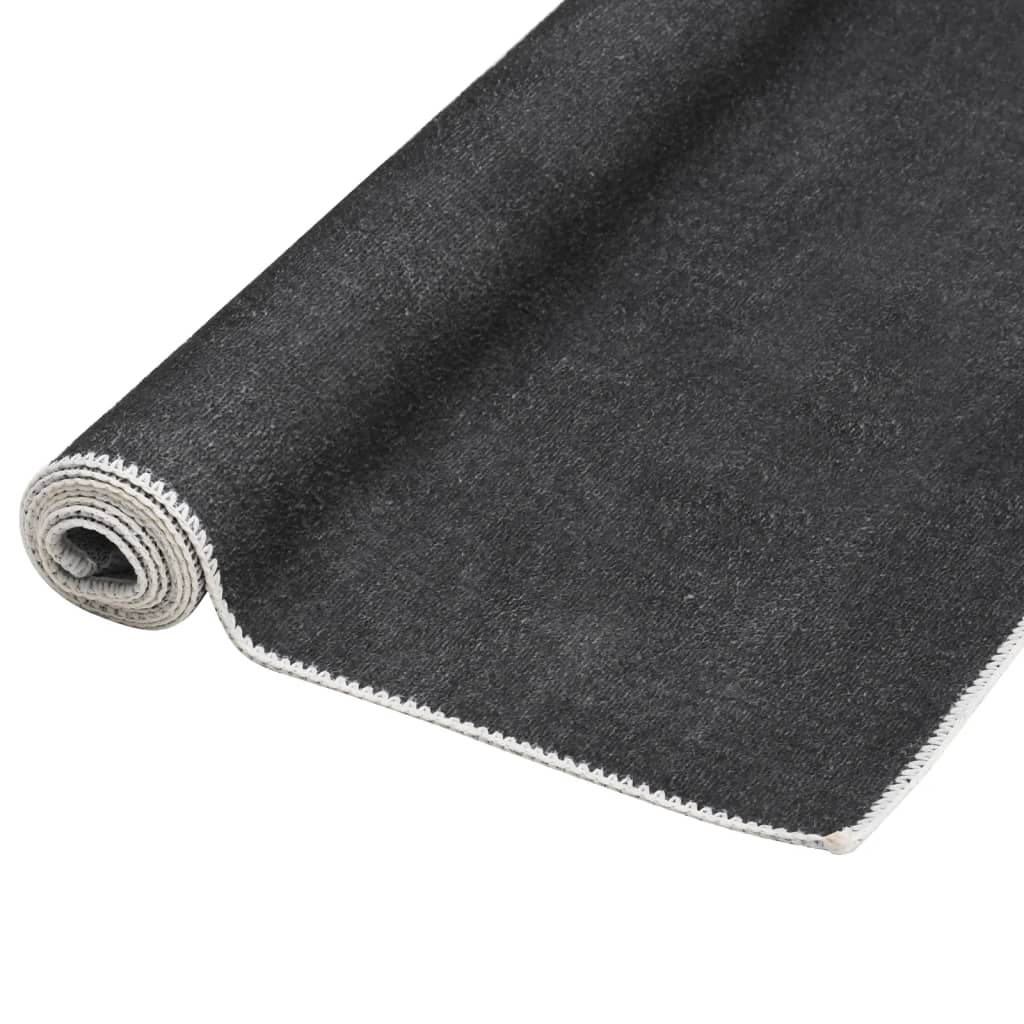 Vloerkleed wasbaar opvouwbaar 160x230 cm polyester taupe