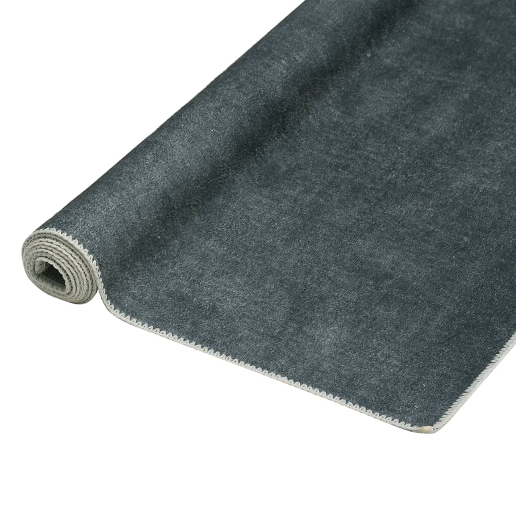 Vloerkleed wasbaar opvouwbaar 160x230 cm polyester taupe