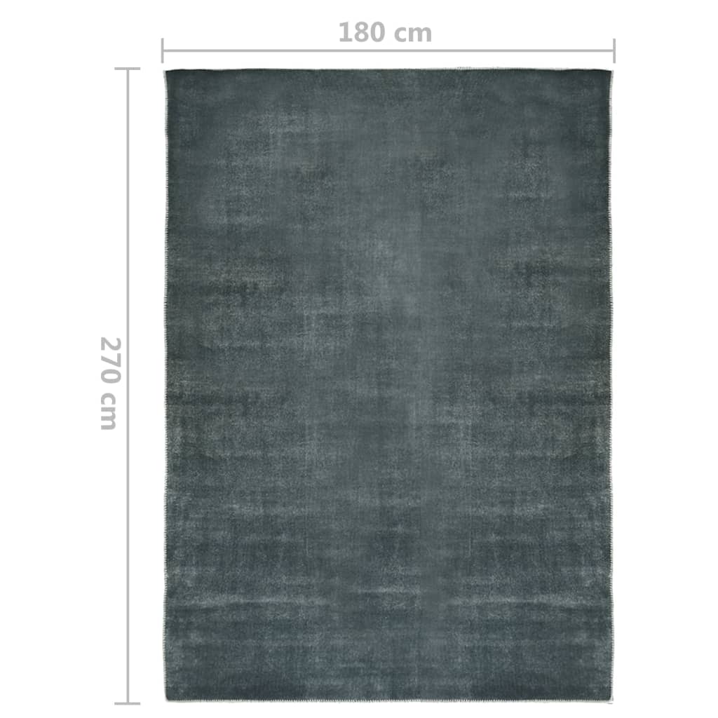 Vloerkleed wasbaar opvouwbaar 160x230 cm polyester taupe