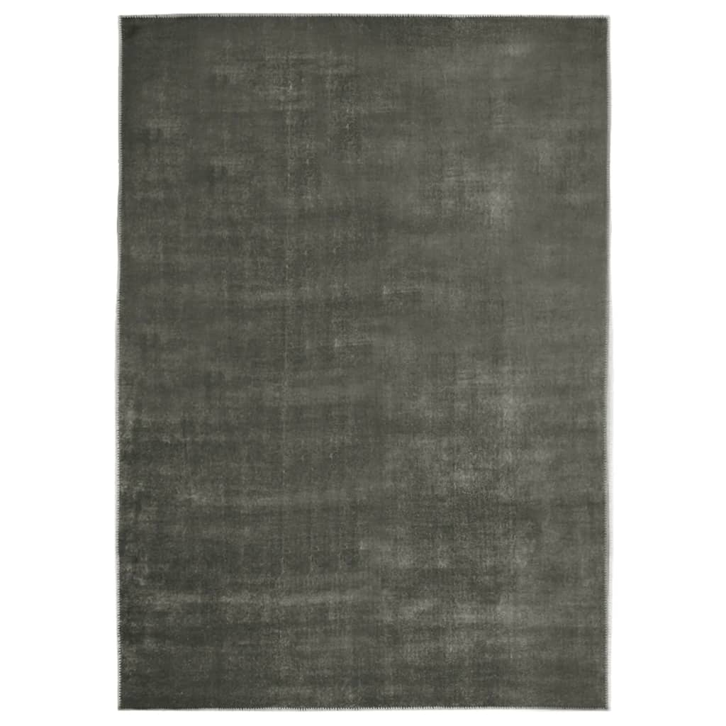 Vloerkleed wasbaar opvouwbaar 160x230 cm polyester taupe