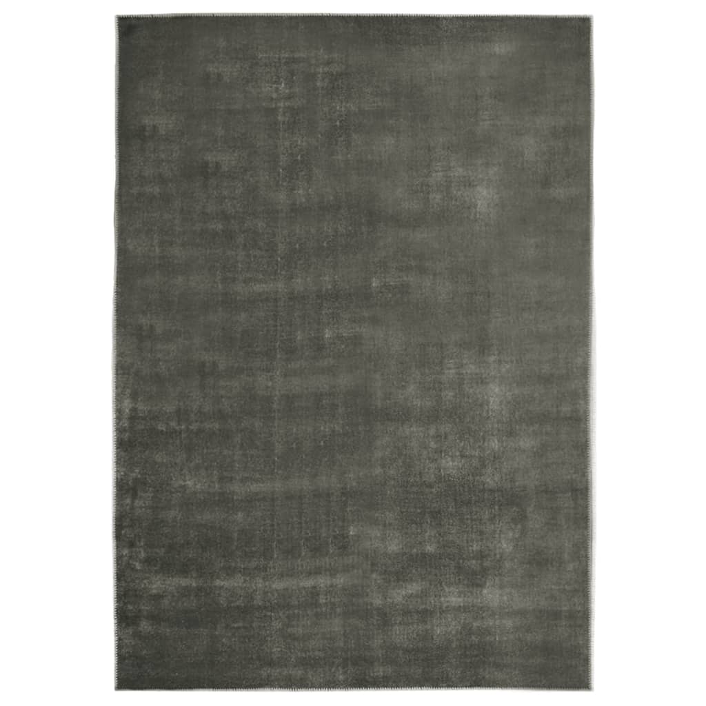 Vloerkleed wasbaar opvouwbaar 180x270 cm polyester taupe