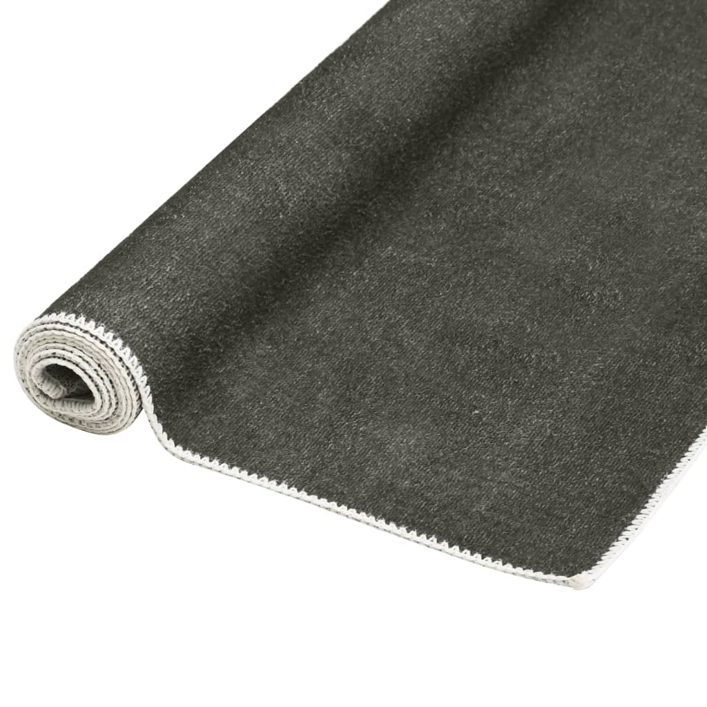 Vloerkleed wasbaar opvouwbaar 160x230 cm polyester taupe