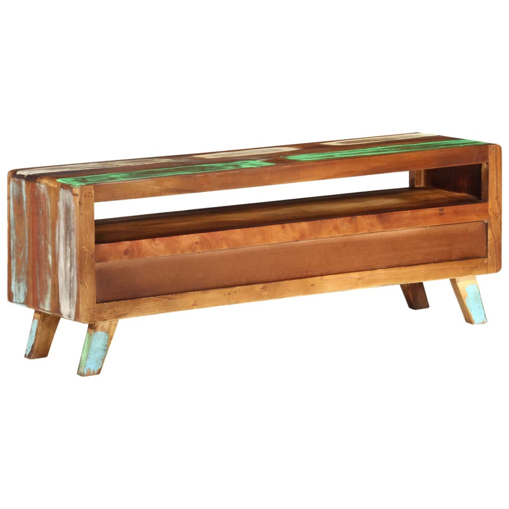 Tv-meubel 110x30x40 cm massief mangohout