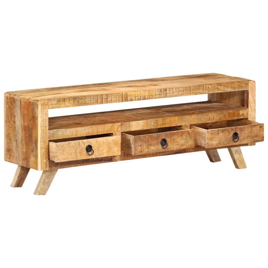 Tv-meubel 110x30x40 cm massief mangohout