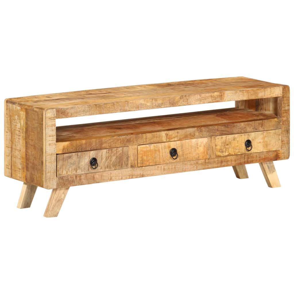 Tv-meubel 110x30x40 cm massief mangohout