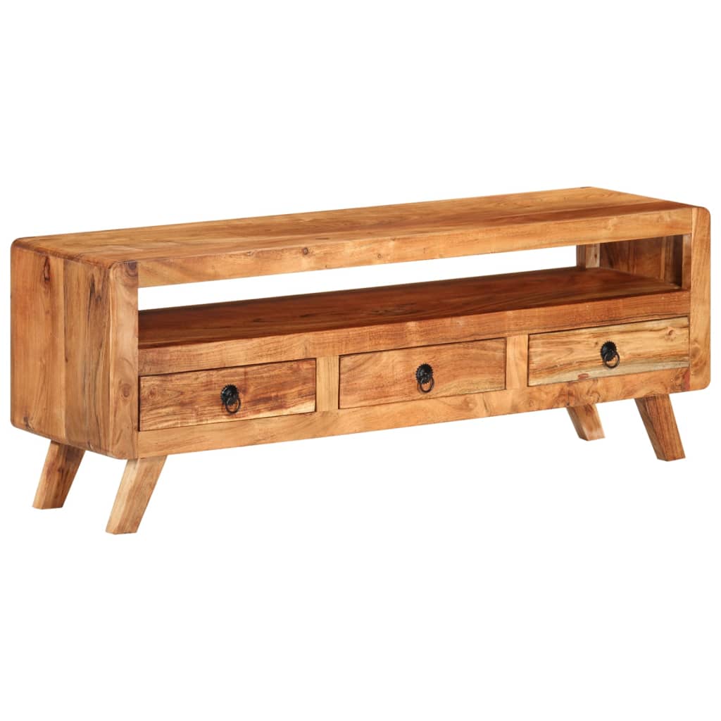 Tv-meubel 110x30x40 cm massief mangohout