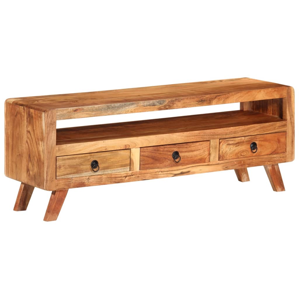 Tv-meubel 110x30x40 cm massief mangohout