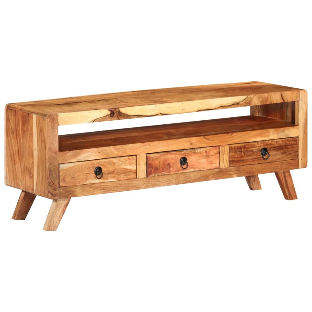 Tv-meubel 110x30x40 cm massief mangohout