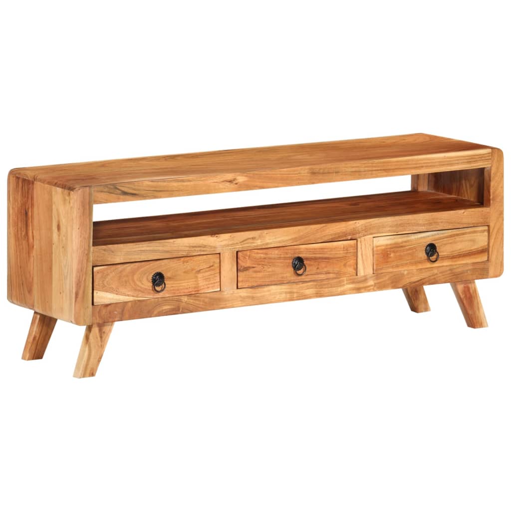 Tv-meubel 110x30x40 cm massief mangohout