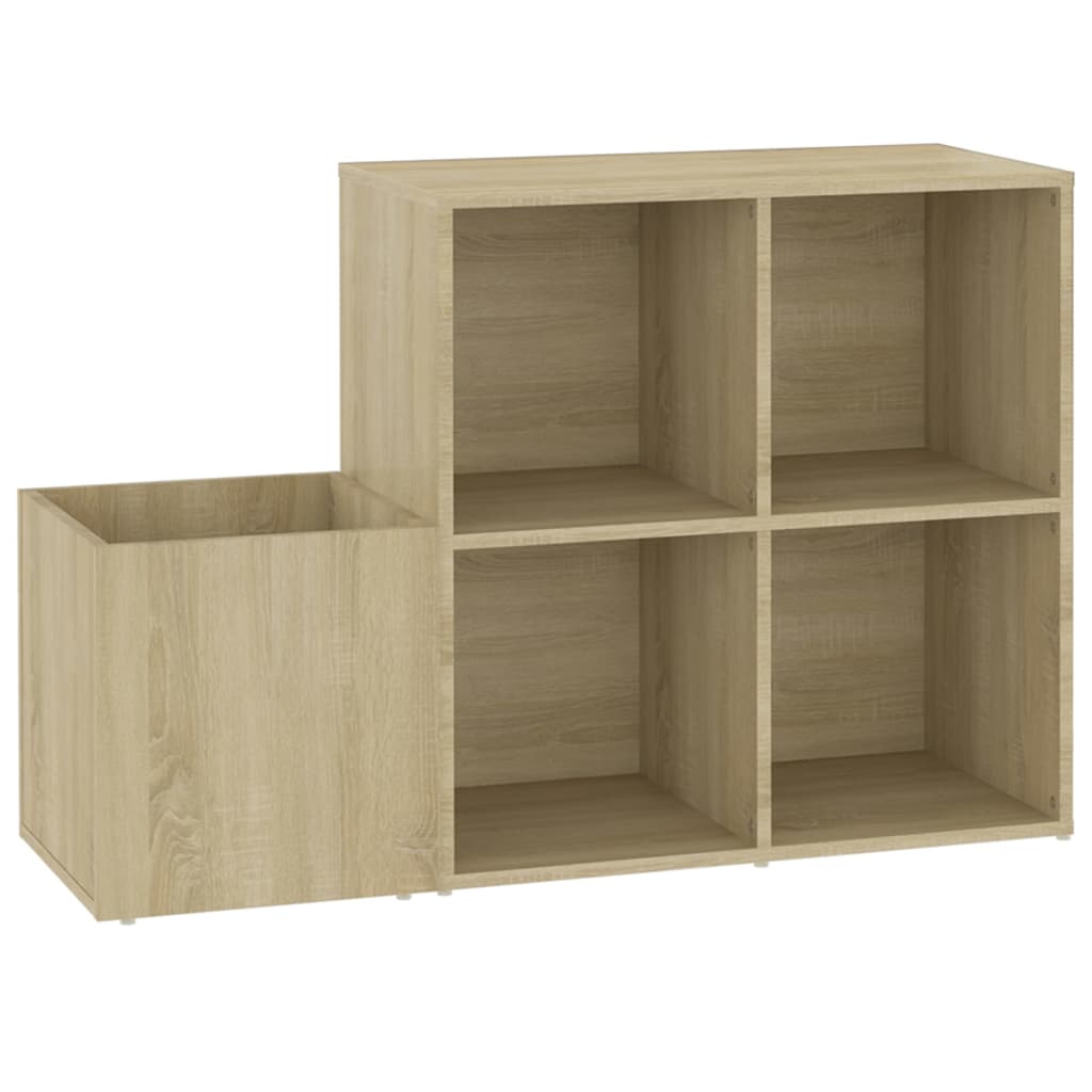 Opbergkast 105x35,5x70 cm bewerkt hout eikenkleurig