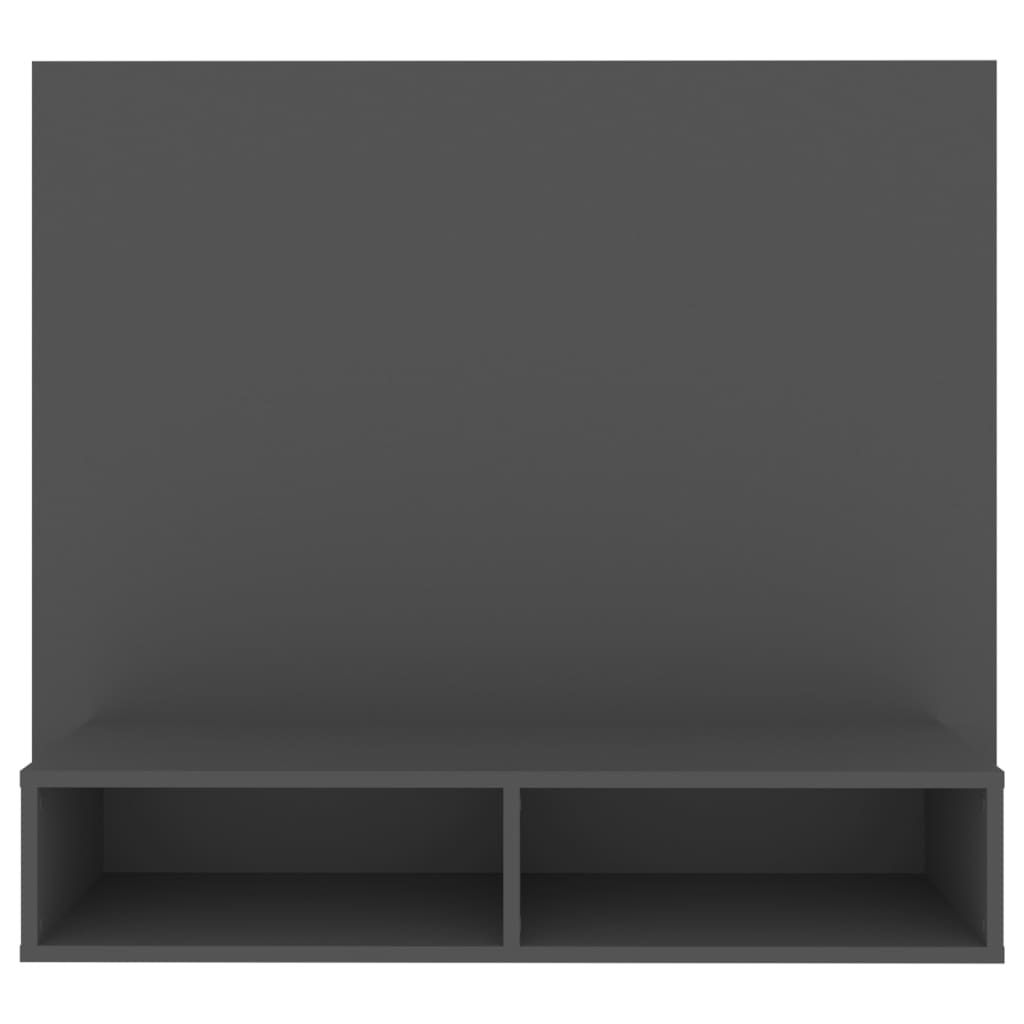 Tv-wandmeubel 102x23,5x90 cm bewerkt hout hoogglans zwart