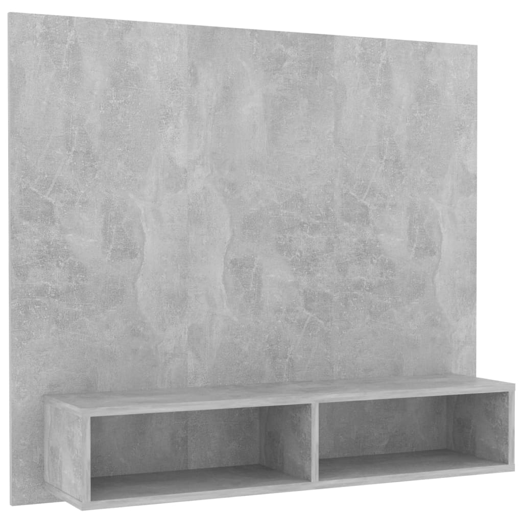 Tv-wandmeubel 102x23,5x90 cm bewerkt hout hoogglans zwart