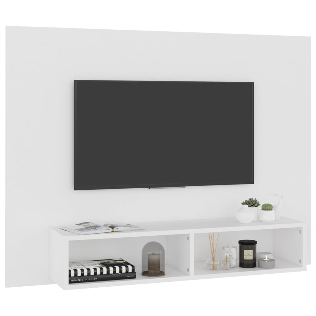 Tv-wandmeubel 120x23,5x90 cm bewerkt hout