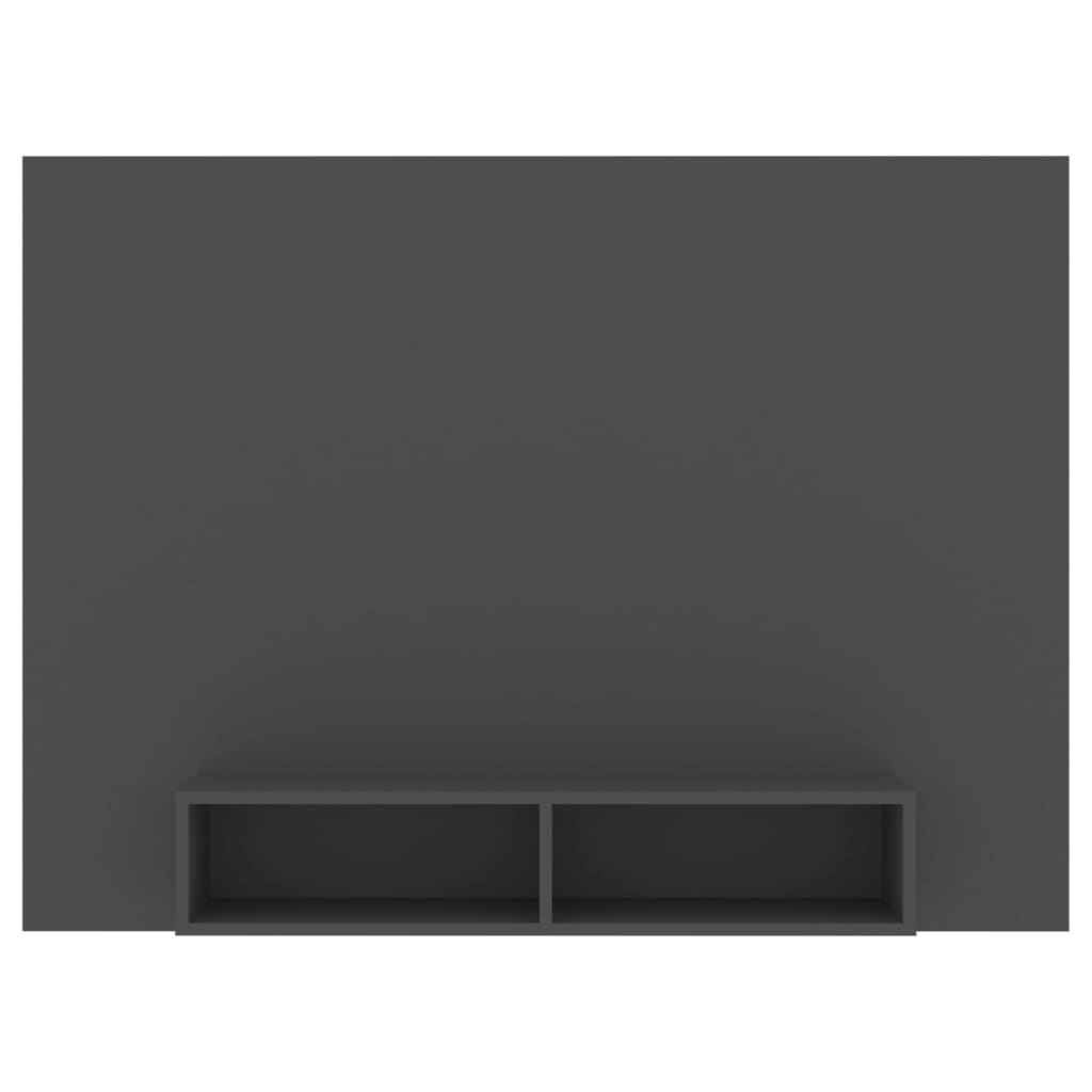 Tv-wandmeubel 135x23,5x90 cm bewerkt hout hoogglans zwart