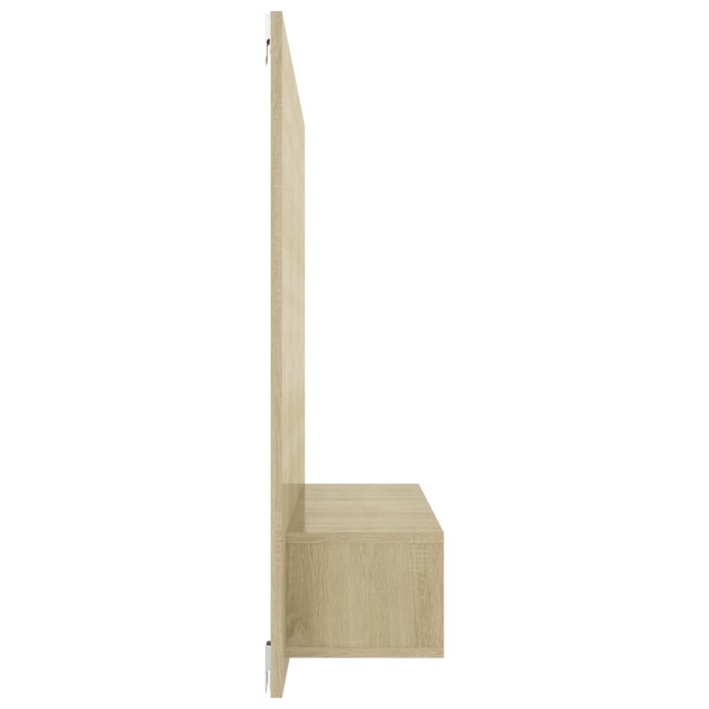 Tv-wandmeubel 135x23,5x90 cm bewerkt hout hoogglans zwart