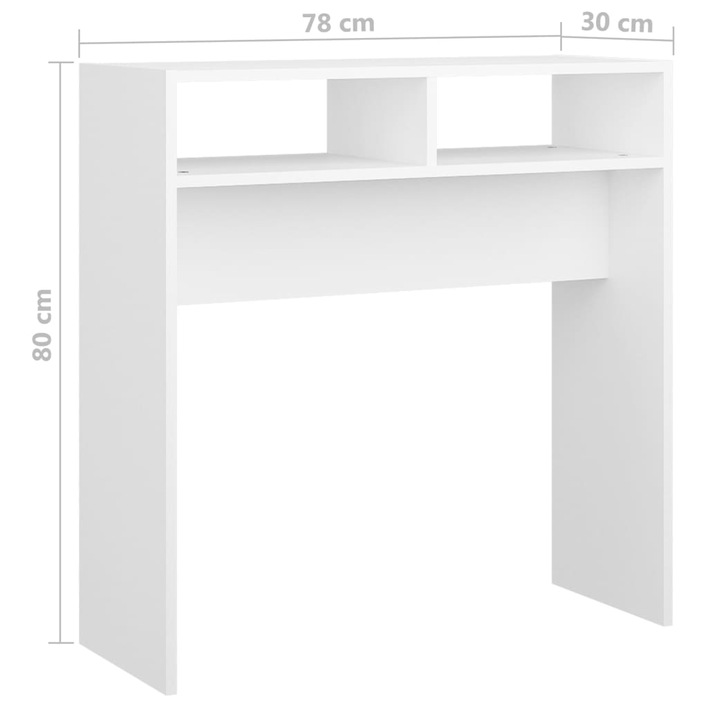 Wandtafel 78x30x80 cm bewerkt hout