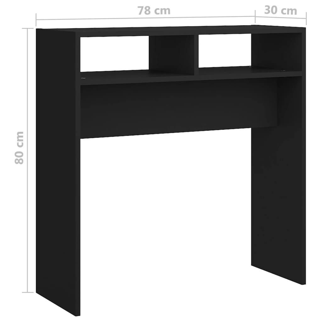 Wandtafel 78x30x80 cm bewerkt hout