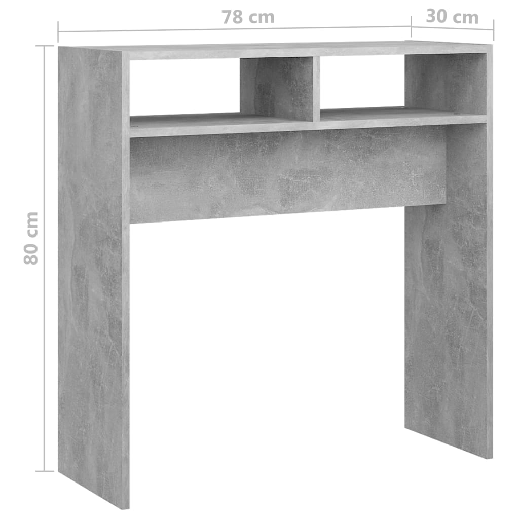 Wandtafel 78x30x80 cm bewerkt hout