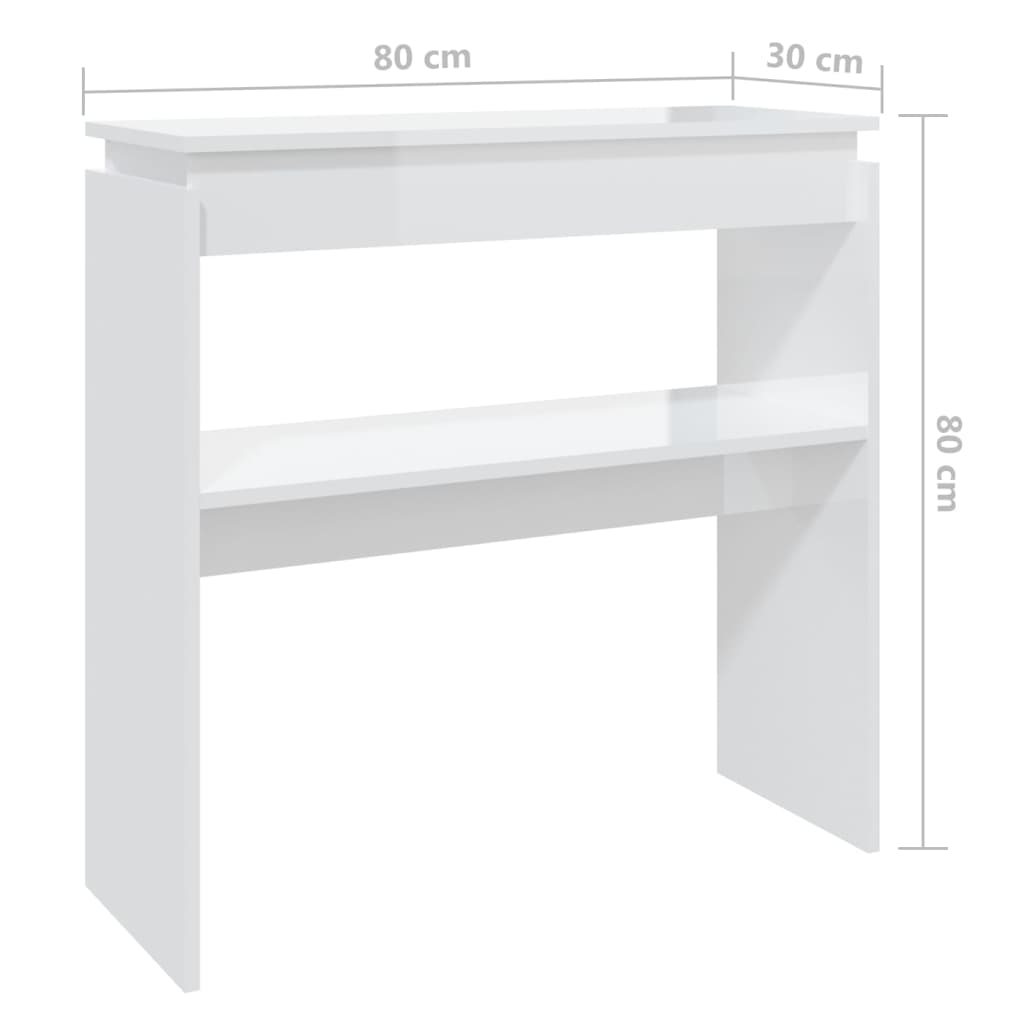 Wandtafel 80x30x80 cm bewerkt hout artisanaal eikenkleurig